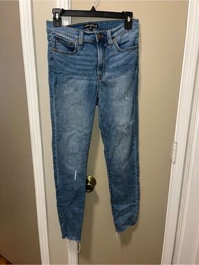 J. Crew Skinny Jeans in Light Blue Wash